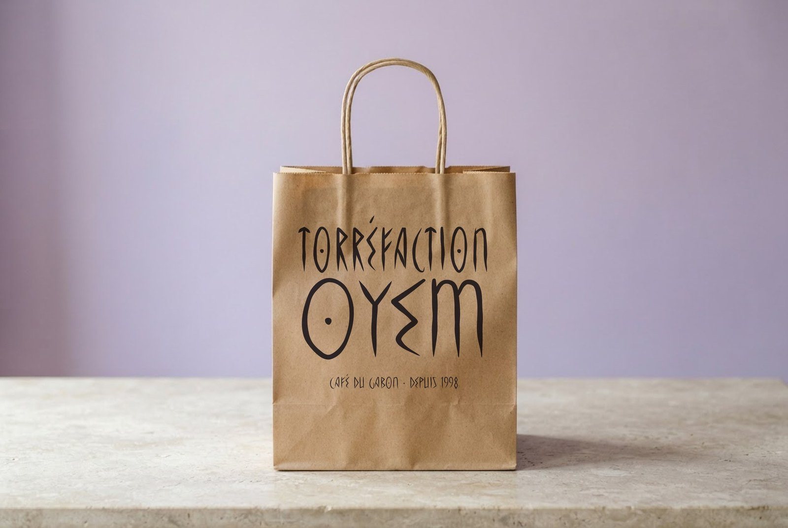 Sac kraft Torréfaction Oyem composé en Kevazingo Runes