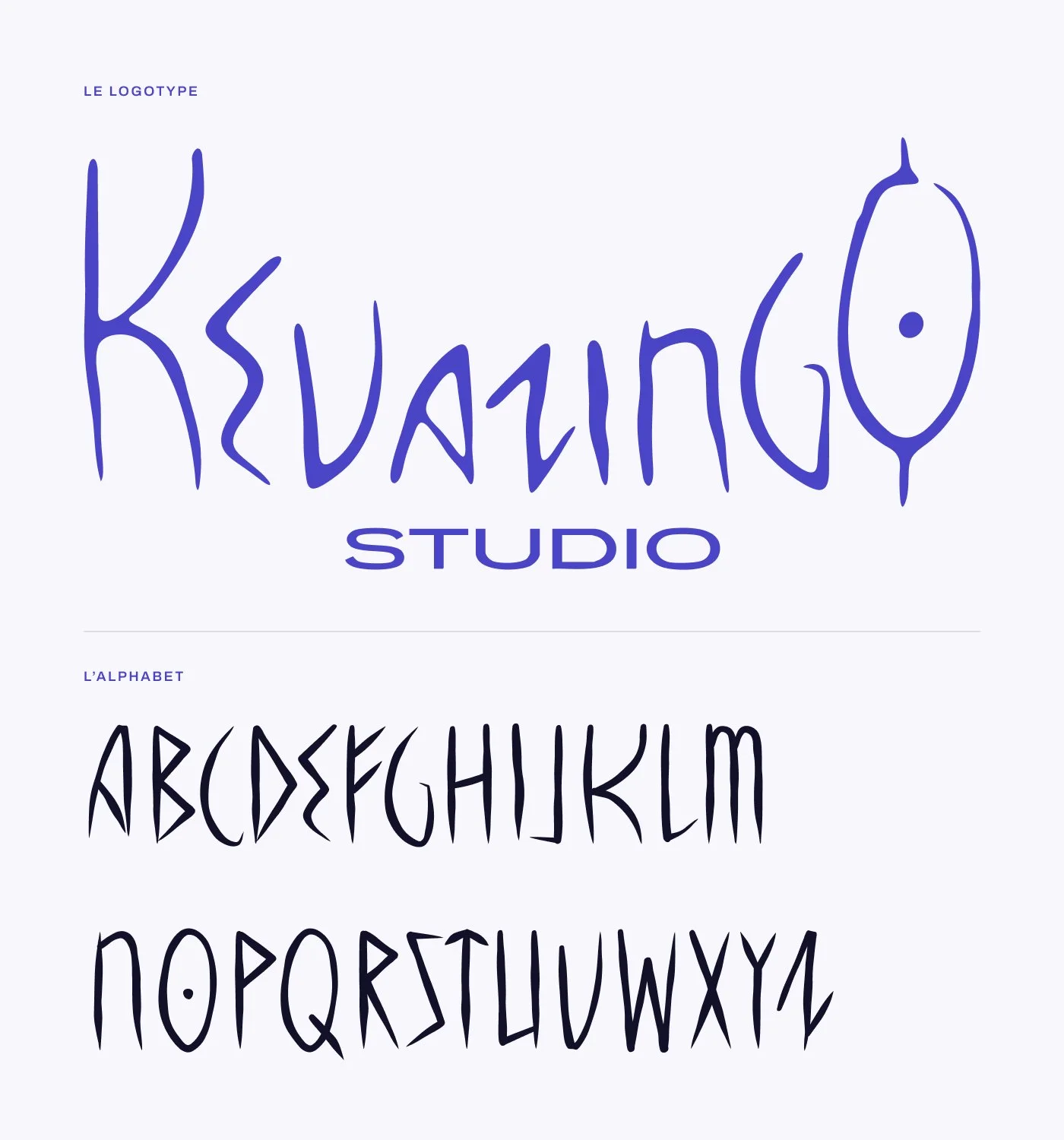 Le logotype Kevazingo Studio et l'alphabet Kevazingo Runes