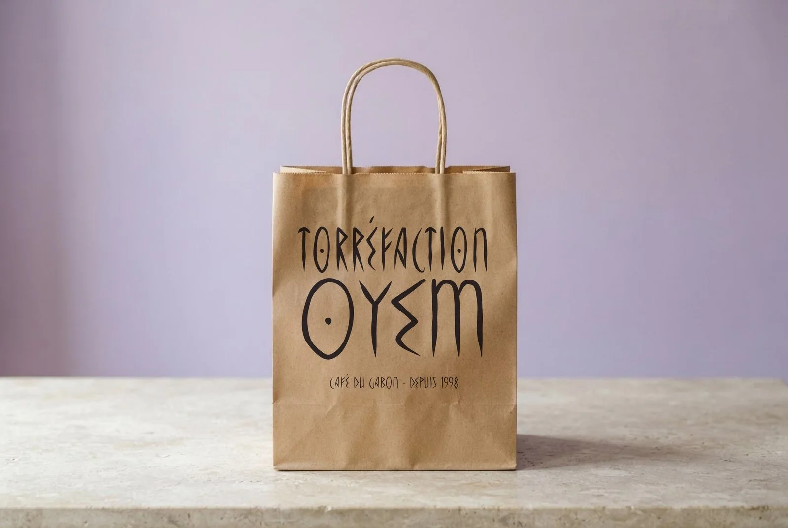 Sac kraft Torréfaction Oyem composé en Kevazingo Runes